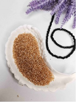 Бисер 13/0 класс А, калиброванный Чехия (светло-коричневый перламутровый)